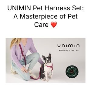 UNIMIN Dog Harness and Leash